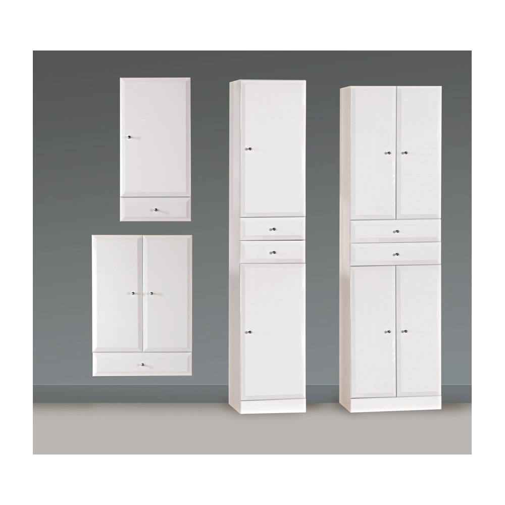 Mueble Auxiliar de Baño Clásico 2 Puertas Bisel